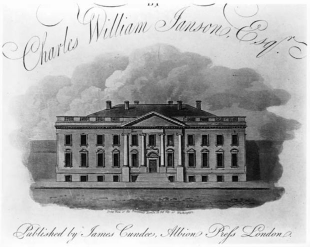 Detail from an Engraving of the President's House
