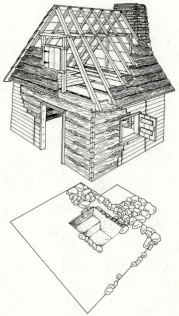 Slave Cabin (artist's rendition)